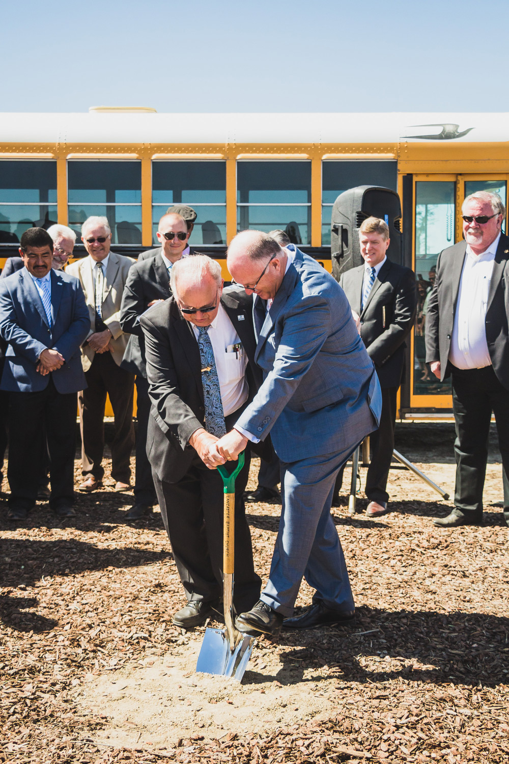 bus barn groundbreaking